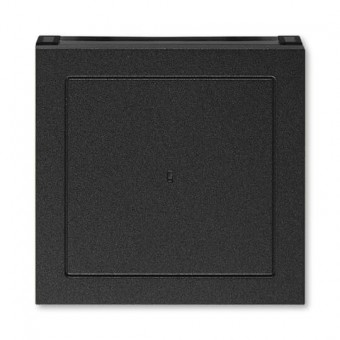 kryt spínače kartového; onyx/kouřová černá, design LEVIT M